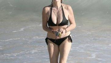 Estelle Lefebure Shows Off Her Incredible Physique on the Beach in St Barts on adultfans.net