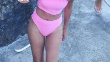 Emma Watson Leads the Way in Her Striking Pink Swimsuit Out on Holiday in Positano on adultfans.net