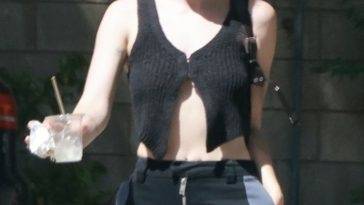 Scout Willis Shows Off Her Slim Figure in a Black Top in LA on adultfans.net