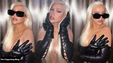 Christina Aguilera Flaunts Her Sexy Boobs in a New Topless Shoot on adultfans.net