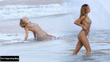 Kimberley Garner Shows Off Her Sexy Figure on the Beach in St Barts on adultfans.net