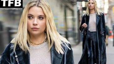 Braless Ashley Benson Looks Stylish While Heading to a Meeting in NYC on adultfans.net