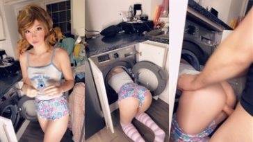 Belle Delphine Nude Stuck In The Dryer Trailer Video  on adultfans.net