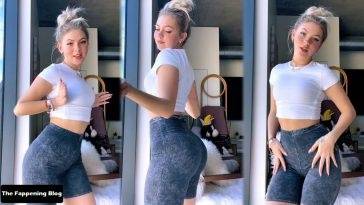 Jordyn Jones Displays Her Beautiful Butt in Tight Shorts (11 Pics + Video) on adultfans.net