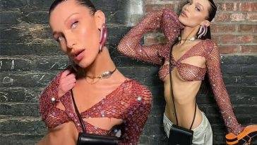 Bella Hadid Displays Her Sexy Tits on adultfans.net