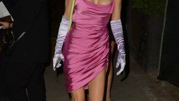 Joy Corrigan Looks Pretty in Pink Arriving at the Afterparty at Apple TV+ 19s 18WeCrashed 19 on adultfans.net