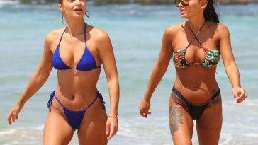 Ella Ding & Domenica Calarco Spend the Day at the Beach in Sydney on adultfans.net