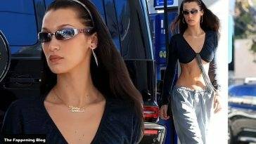 Bella Hadid Sends Temperatures Soaring at the Gas Pump on adultfans.net