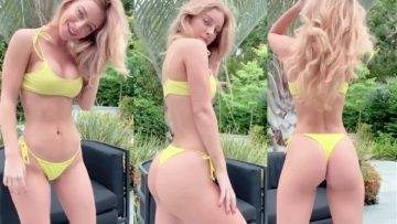Daisy Keech Nude Dancing In Yellow Bikni Video  on adultfans.net
