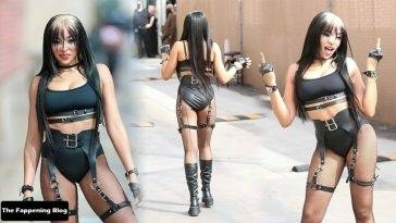 Tinashe Sets Pulses Racing in Saucy Black Dominatrix Gear on adultfans.net