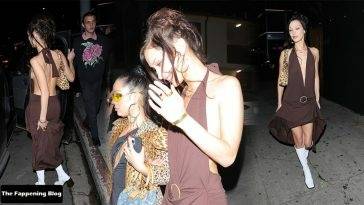 Braless Bella Hadid Leaves Craig 19s After Dinner on adultfans.net