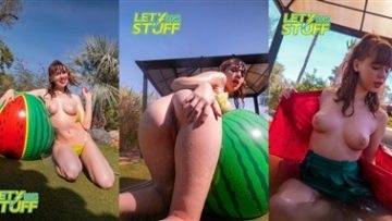 Lety Does Stuff Nude Watermelon Patreon  on adultfans.net