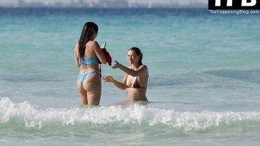 Arabella Chi & Kady McDermott are Seen Having a Good Time at the Beach on adultfans.net
