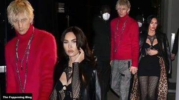 Megan Fox & Machine Gun Kelly Leave the Dolce and Gabbana Office in Milan on adultfans.net
