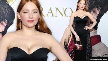Haley Bennett Shows Off Her Sexy Boobs at the Premiere of 1CCyrano 1D in NYC on adultfans.net