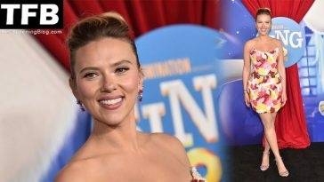 Scarlett Johansson Looks Beautiful at the Premiere of Illumination 19s 18Sing 2 19 in LA on adultfans.net