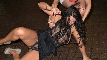 Drunk Simone Reed Upskirt In See Through Panties and Top on adultfans.net