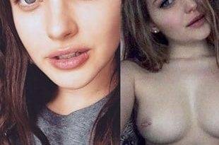 Katherine Langford Nude Topless Selfie on adultfans.net