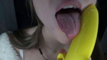 Peas And Pies Nude Banana Blowjob Video  on adultfans.net