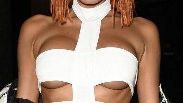 ZaraLena Jackson Shows Off Her Sexy Tits as Leeloo at the Nuage Halloween Party (20 Photos + Video) on adultfans.net