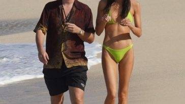 Bella Banos & Scott Disick Walk on the Beach on a Trip to St. Barts on adultfans.net