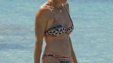 Andrew Lincoln & Gael Anderson Enjoy a Day on the Beach in Barbados - Barbados on adultfans.net