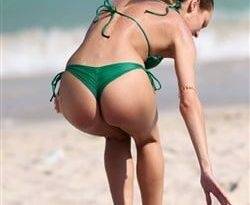 Candice Swanepoel Thong Bikini Candids From Miami on adultfans.net