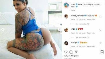 KKVSH Tatted Ebony Whore Teasing Ass OnlyFans Insta  Videos on adultfans.net