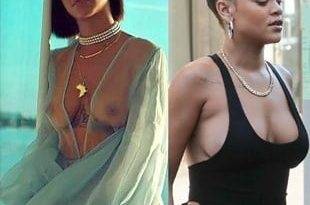 Rihanna's Fat Tits And Hard Nipple Pokies on adultfans.net