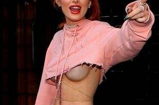 Bella Thorne Flashes Her Underboob And Nipple on adultfans.net