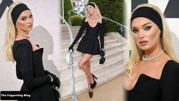 Elsa Hosk Shows Off Her Sexy Legs & Tits at the amfAR Gala Cannes 2022 in Cap d’Antibes on adultfans.net