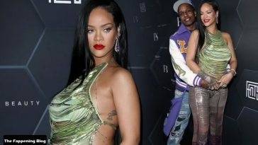 Rihanna Flaunts Her Curves at the Fenty Beauty And Fenty Skin Celebration in LA on adultfans.net