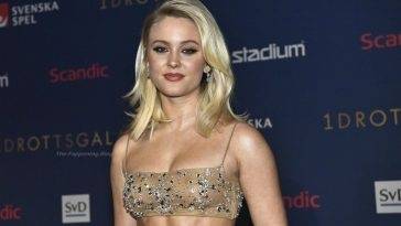 Zara Larsson Shows Off Her Nipples at the Swedish Sports Award - Sweden on adultfans.net