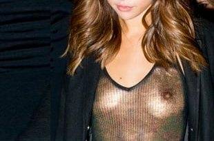 Selena Gomez's Nips Visible While Out Braless In A See Thru Top on adultfans.net