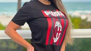 Claudia Romani Supports AC Milan in a New Sexy Shoot on adultfans.net