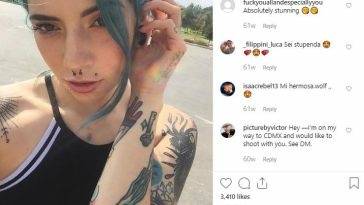 Wolf Suicide 13 Dj's naked then plays in milf 13 Suicide girl on adultfans.net