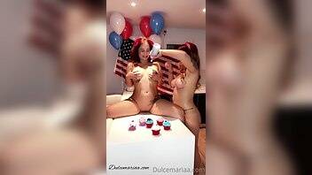 DulceMariaa - Messy 4th Of July With A Friend on adultfans.net
