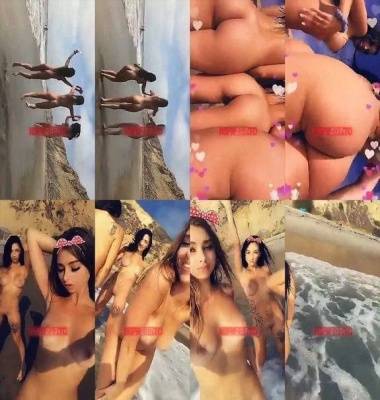 Molly Bennett naked trio girls on public beach snapchat premium 2019/03/25 on adultfans.net