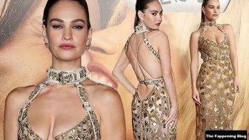 Lily James Shows Off Her Sexy Figure at the 18Pam and Tommy 19 TV Show Finale Screening in LA on adultfans.net