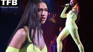 Dua Lipa Shows Off Her Sexy Body on Stage as She Performs During the Future Nostalgia Tour on adultfans.net