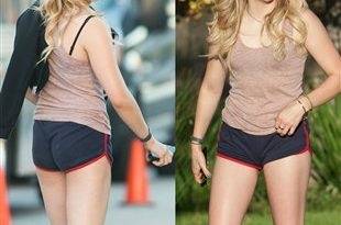 Chloe Grace Moretz Out In Dirty Booty Shorts on adultfans.net