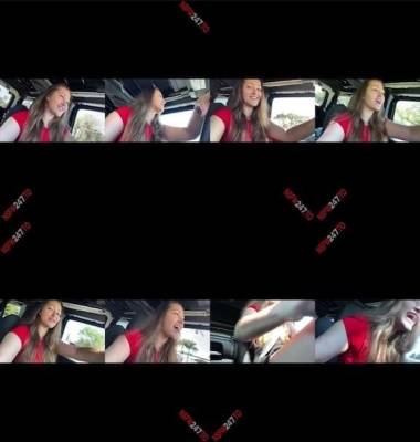Dani Daniels public show in car while driving snapchat premium 2021/02/27 on adultfans.net