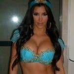 Kim Kardashian's Jasmine Halloween Costume on adultfans.net