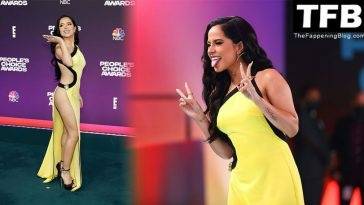 Leggy Becky G Looks Hot in a Yellow Dress at the 2021 E! People 19s Choice Awards on adultfans.net
