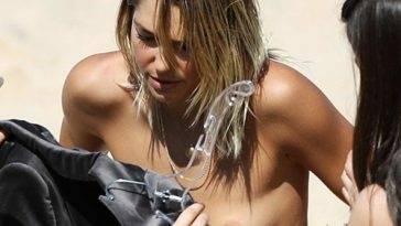 Model Ashley Hart Nude Pierced Tits & Thong On The Set In Sydney on adultfans.net