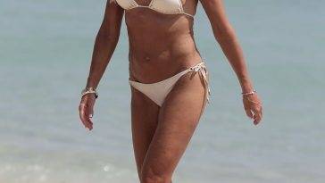 Kelly Bensimon Hits the Beach in Miami on adultfans.net