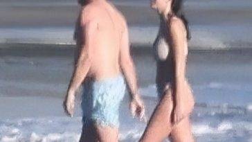Camila Morrone & Leonardo DiCaprio Enjoy a Morning Swim in Malibu on adultfans.net