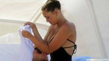 Francesca Aiello Nude Tits Flashed on the Beach ! on adultfans.net