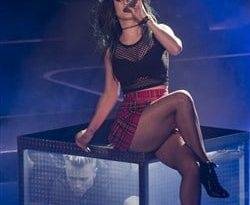 Katy Perry Performs In Fishnet Naughty Schoolgirl Outfit on adultfans.net