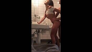 Tigerlillie69 quick bathroom sex onlyfans porn videos on adultfans.net